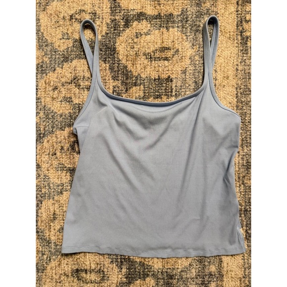 Vuori Pose Cami Tank Top Surf Blue Medium Pristine Condition - Picture 2 of 5